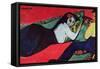 Recumbent Woman-Ernst Ludwig Kirchner-Framed Stretched Canvas