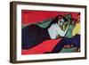 Recumbent Woman-Ernst Ludwig Kirchner-Framed Premium Giclee Print