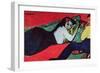 Recumbent Woman-Ernst Ludwig Kirchner-Framed Premium Giclee Print