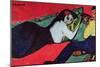 Recumbent Woman-Ernst Ludwig Kirchner-Mounted Premium Giclee Print