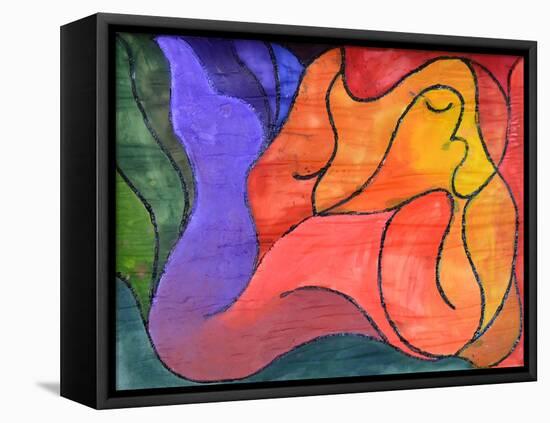 Recumbent-Guilherme Pontes-Framed Stretched Canvas