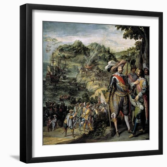 Recuperación De La Isla De San Cristóbal, 1634-Felix Castello-Framed Giclee Print