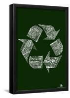 Recycle Text Poster-null-Framed Poster