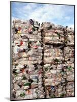 Recycling Industry Plastic and Paper Bound for Shipment Ecology-Bill Bachmann-Mounted Photographic Print