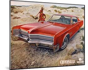 Red 1968 Chrysler-null-Mounted Art Print