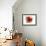 Red Abstract Brush Splash Flower I-Irena Orlov-Framed Art Print displayed on a wall
