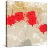 Red Abstract Bunch I-Irena Orlov-Stretched Canvas