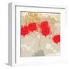 Red Abstract Bunch I-Irena Orlov-Framed Art Print