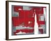 Red Abstract-Leigh Banks-Framed Giclee Print