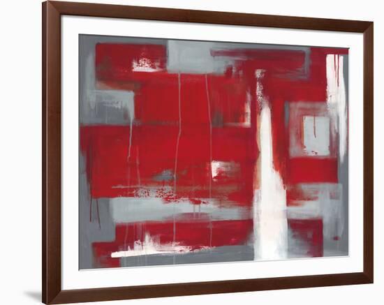 Red Abstract-Leigh Banks-Framed Giclee Print