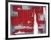 Red Abstract-Leigh Banks-Framed Giclee Print