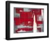 Red Abstract-Leigh Banks-Framed Art Print