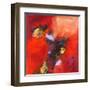 Red Abstract-null-Framed Art Print