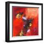 Red Abstract-null-Framed Art Print