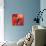 Red Abstract-null-Art Print displayed on a wall