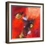 Red Abstract-null-Framed Art Print