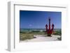 Red Anchor, Lost Seaman Memorial, Aruba-George Oze-Framed Photographic Print