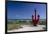 Red Anchor, Lost Seaman Memorial, Aruba-George Oze-Framed Photographic Print