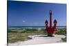 Red Anchor, Lost Seaman Memorial, Aruba-George Oze-Stretched Canvas