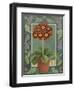 Red and black primula-Jennifer Abbott-Framed Premium Giclee Print