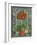 Red and black primula-Jennifer Abbott-Framed Premium Giclee Print