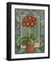 Red and black primula-Jennifer Abbott-Framed Giclee Print