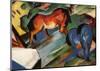 Red and Blue Horses-Franz Marc-Mounted Art Print