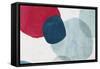 Red and Blue Pebbles I-Emma Peal-Framed Stretched Canvas