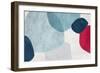 Red and Blue Pebbles II-Emma Peal-Framed Art Print