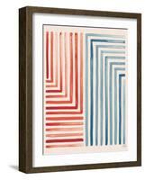 Red and Blue Sunset III-Laura Marshall-Framed Art Print