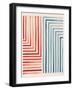 Red and Blue Sunset III-Laura Marshall-Framed Art Print