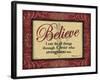 Red and Gold Believe-Todd Williams-Framed Art Print