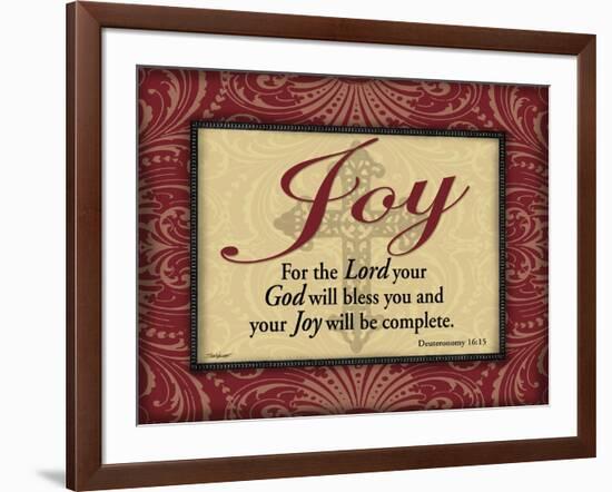 Red and Gold Joy-Todd Williams-Framed Art Print