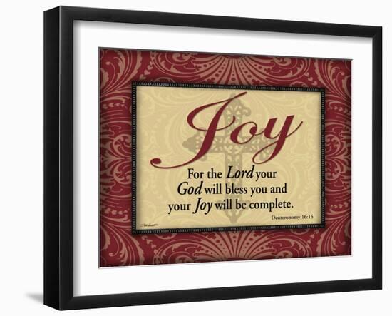 Red and Gold Joy-Todd Williams-Framed Art Print