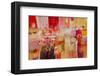 Red And Gold Leaf 4-null-Framed Art Print