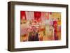Red And Gold Leaf 4-null-Framed Art Print