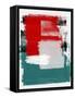 Red and Green Abstract Study-Emma Moore-Framed Stretched Canvas
