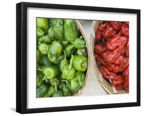 Red and Green Shishito Peppers-Andrea Sperling-Framed Premium Photographic Print