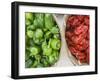 Red and Green Shishito Peppers-Andrea Sperling-Framed Premium Photographic Print