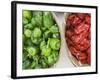 Red and Green Shishito Peppers-Andrea Sperling-Framed Photographic Print