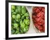 Red and Green Shishito Peppers-Andrea Sperling-Framed Photographic Print