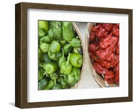 Red and Green Shishito Peppers-Andrea Sperling-Framed Photographic Print