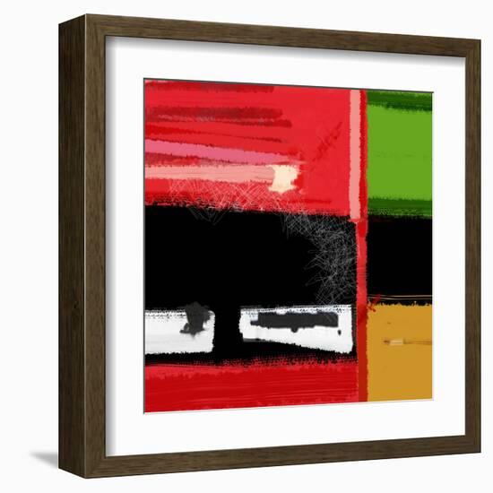 Red and Green Square-NaxArt-Framed Art Print