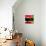 Red and Green Square-NaxArt-Stretched Canvas displayed on a wall