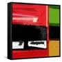 Red and Green Square-NaxArt-Framed Stretched Canvas