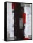 Red and Grey Abstract Art Painting-T30 Gallery-Framed Stretched Canvas