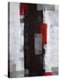 Red and Grey Abstract Art Painting-T30 Gallery-Stretched Canvas