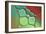 Red And Mint Pebbles-Cora Niele-Framed Giclee Print