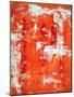 Red and Orange Abstract Art Painting-T30Gallery-Mounted Art Print