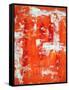 Red and Orange Abstract Art Painting-T30Gallery-Framed Stretched Canvas